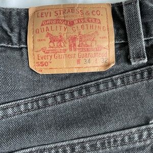 vintage black levis 550 size 34